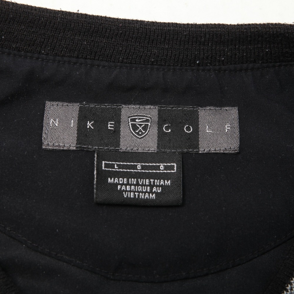 Nike Golf Jacket Mens Large Black Pullover V Neck Pockets Windshirt No Logo - Picture 5 of 13